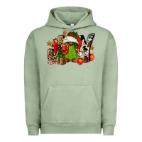 Pigment Oil Green joy afro gnomes Urban Hoodie - FaDigitalArtStudio