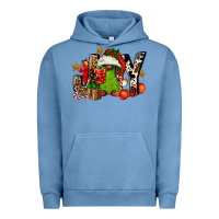 Pigment Pebble Blue joy afro gnomes Urban Hoodie - FaDigitalArtStudio