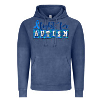Vintage Denim fight for autism Vintage Hoodie - AdoDesignShop