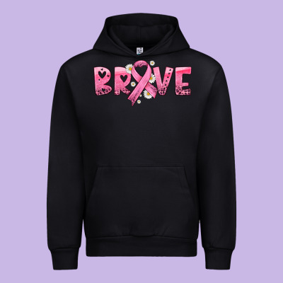 Brave With Ribbon Urban Hoodie Designed By Hra Design Shop