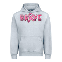 Heather Grey brave with ribbon Urban Hoodie - HRA Design Shop