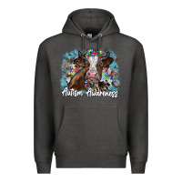Charcoal Heather autism awareness 2 Premium Hoodie - SublimationCraftShop
