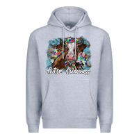 Heather Grey autism awareness 2 Premium Hoodie - SublimationCraftShop