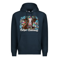 Navy autism awareness 2 Premium Hoodie - SublimationCraftShop