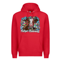 Red autism awareness 2 Premium Hoodie - SublimationCraftShop