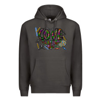 Smoke i love teaching Premium Hoodie - CowhideDigitalArt