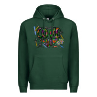 Sports Green i love teaching Premium Hoodie - CowhideDigitalArt