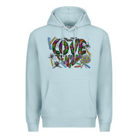 Blue Mist i love teaching Premium Hoodie - CowhideDigitalArt