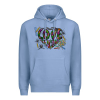 Colony Blue i love teaching Premium Hoodie - CowhideDigitalArt