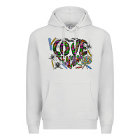 Dove Grey i love teaching Premium Hoodie - CowhideDigitalArt