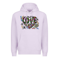 Lilac i love teaching Premium Hoodie - CowhideDigitalArt