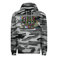 Slate Camo i love teaching Premium Hoodie - CowhideDigitalArt