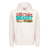 Pale Pink little sister biggest fan Premium Hoodie - HRA Design Shop