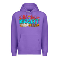 Purple little sister biggest fan Premium Hoodie - HRA Design Shop
