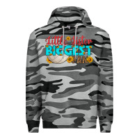 Slate Camo little sister biggest fan Premium Hoodie - HRA Design Shop
