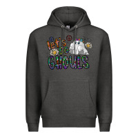 Charcoal Heather let's go ghouls Premium Hoodie - CowhideDigitalArt