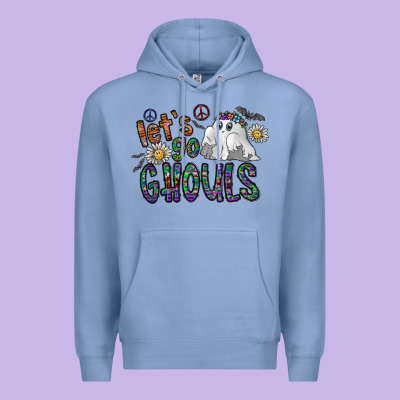 Let's Go Ghouls Premium Hoodie Designed By Cowhidedigitalart