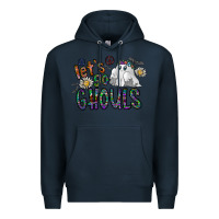 Navy let's go ghouls Premium Hoodie - CowhideDigitalArt