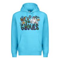 Ocean Blue let's go ghouls Premium Hoodie - CowhideDigitalArt