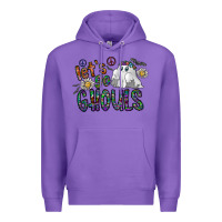 Purple let's go ghouls Premium Hoodie - CowhideDigitalArt