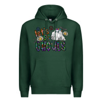 Sports Green let's go ghouls Premium Hoodie - CowhideDigitalArt