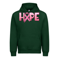 Forest Green hope and pink ribbon Urban Hoodie - HRA Design Shop