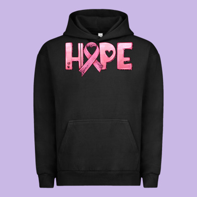 Hope And Pink Ribbon Urban Hoodie Designed By Hra Design Shop