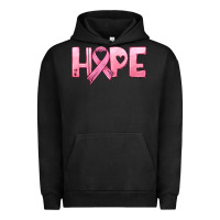 Pigment Black hope and pink ribbon Urban Hoodie - HRA Design Shop