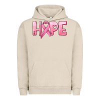 Pigment French Oak hope and pink ribbon Urban Hoodie - HRA Design Shop