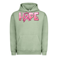 Pigment Oil Green hope and pink ribbon Urban Hoodie - HRA Design Shop