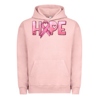 Pigment Salmon hope and pink ribbon Urban Hoodie - HRA Design Shop