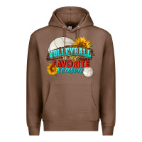Chestnut volleyball is my favorite season Premium Hoodie - HRA Design Shop