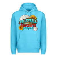 Ocean Blue volleyball is my favorite season Premium Hoodie - HRA Design Shop