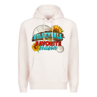 Pale Pink volleyball is my favorite season Premium Hoodie - HRA Design Shop