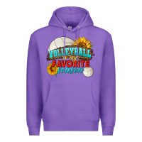Purple volleyball is my favorite season Premium Hoodie - HRA Design Shop