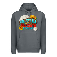 Rock volleyball is my favorite season Premium Hoodie - HRA Design Shop