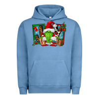 Pigment Pebble Blue joy green gnomes Urban Hoodie - FaDigitalArtStudio