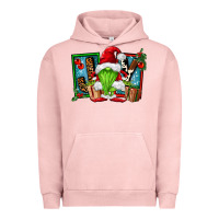 Pigment Salmon joy green gnomes Urban Hoodie - FaDigitalArtStudio