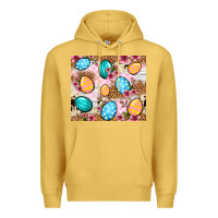 Antique Gold Easter eggs cowhide leopard tumbler Easter Day Premium Hoodie - Neo Western