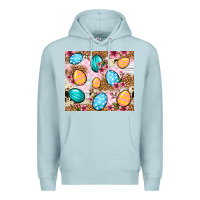 Blue Mist Easter eggs cowhide leopard tumbler Easter Day Premium Hoodie - Neo Western
