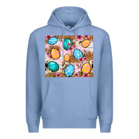 Colony Blue Easter eggs cowhide leopard tumbler Easter Day Premium Hoodie - Neo Western