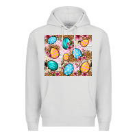Dove Grey Easter eggs cowhide leopard tumbler Easter Day Premium Hoodie - Neo Western