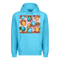 Ocean Blue Easter eggs cowhide leopard tumbler Easter Day Premium Hoodie - Neo Western