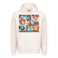 Pale Pink Easter eggs cowhide leopard tumbler Easter Day Premium Hoodie - Neo Western