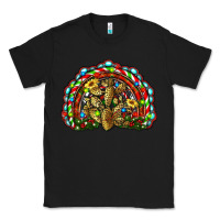 Black christmas rainbow with leopard cactus Classic Tee - RanaPortraitStore