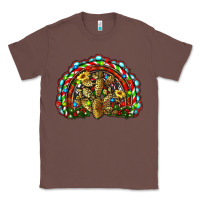 Chestnut christmas rainbow with leopard cactus Classic Tee - RanaPortraitStore