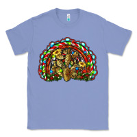Colony Blue christmas rainbow with leopard cactus Classic Tee - RanaPortraitStore
