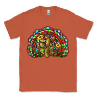 Copper christmas rainbow with leopard cactus Classic Tee - RanaPortraitStore