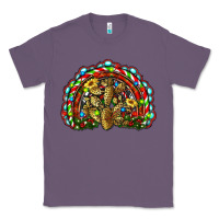 Lavender christmas rainbow with leopard cactus Classic Tee - RanaPortraitStore