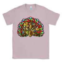 Lilac christmas rainbow with leopard cactus Classic Tee - RanaPortraitStore